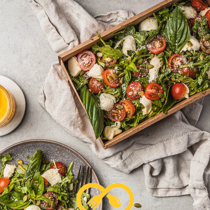 Salade de Bocconcini, aux tomates et au pesto vert | Tailles S / M / L / XL