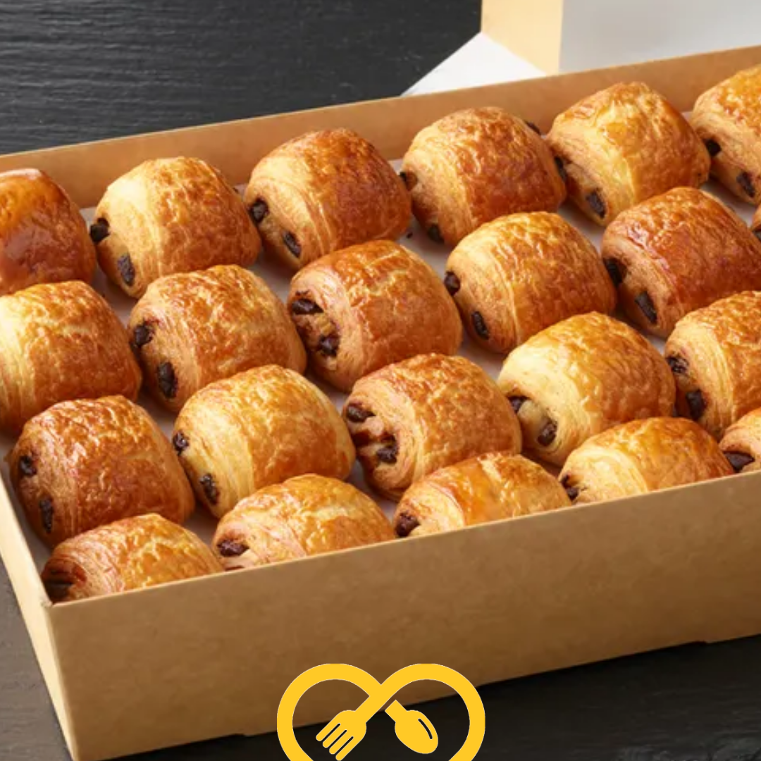 Plateau de mini pains au chocolat | 20pcs