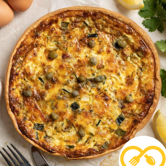 Quiche au saumon et aux courgettes | L