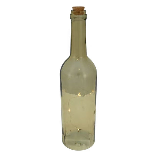 Bouteille avec ampoule LED - Gold