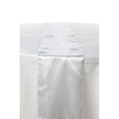 CHEMIN DE TABLE SATIN - BLANC