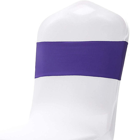 NOEUD LYCRA + BROCHE - VIOLET