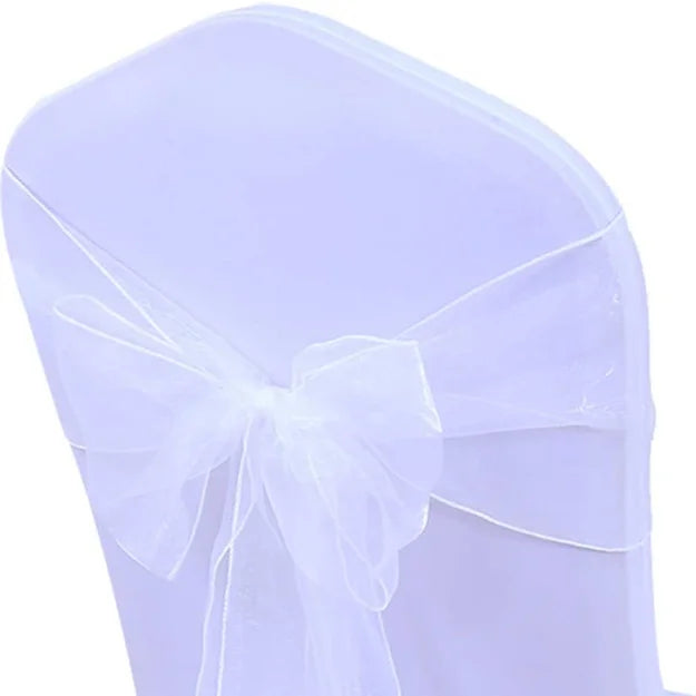 NOEUD ORGANZA - BLANC