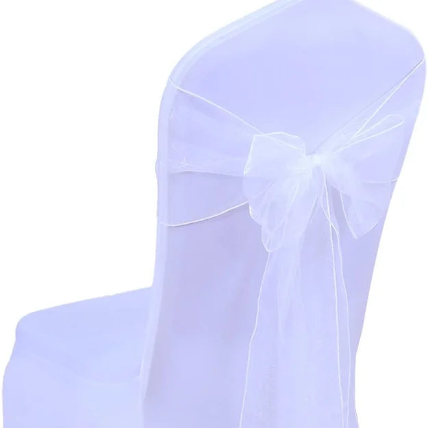 NOEUD ORGANZA - BLANC