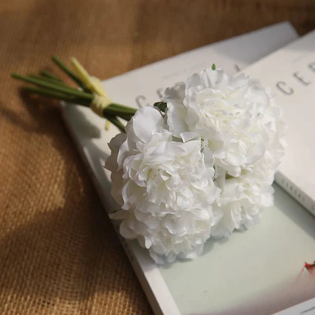 PETIT BOUQUET HORTENSIA - BLANC