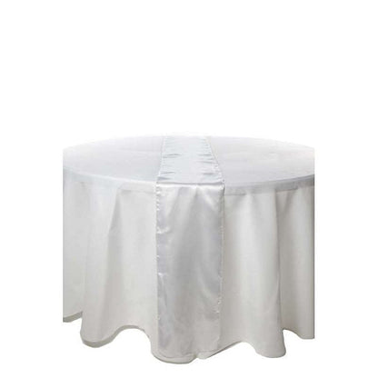 CHEMIN DE TABLE SATIN - BLANC