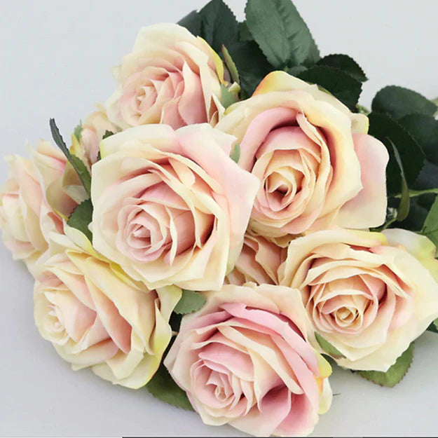 BOUQUET DE ROSES - 10 PCS - ROSE NUANCÉ