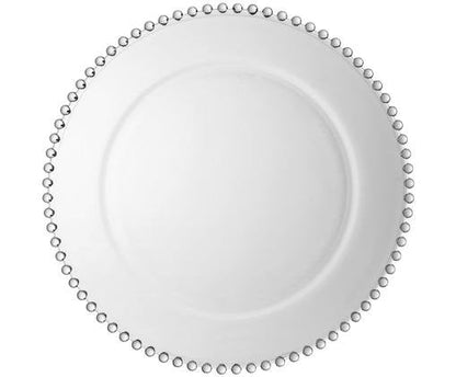 ASSIETTE PERLÉE 30CM - TRANSPARENT