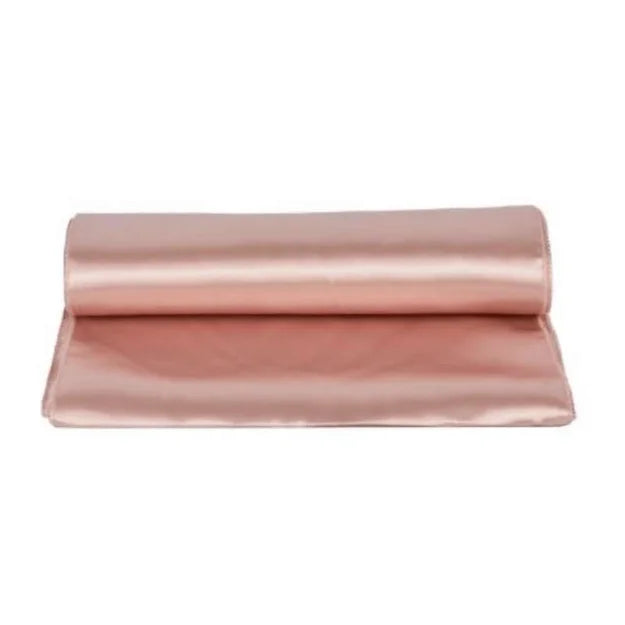 CHEMIN DE TABLE SATIN - ROSE NUDE