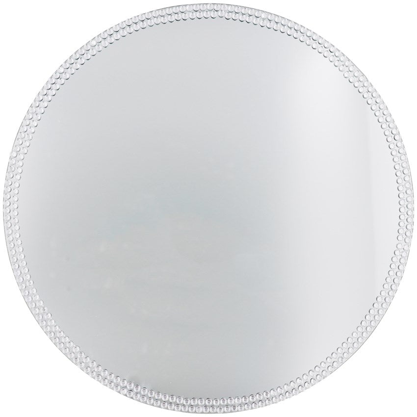 Miroir strass argenté - 30cm