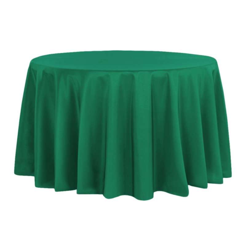 Nappe ronde unie émeraude- 290 cm