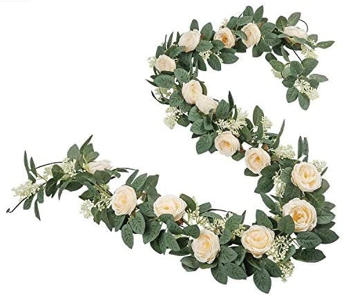 Guirlande de roses - 220cm / Champagne