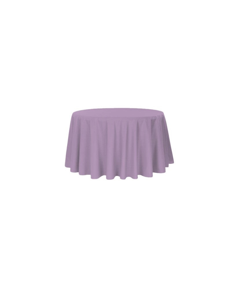 Nappe ronde unie parme- 290 cm